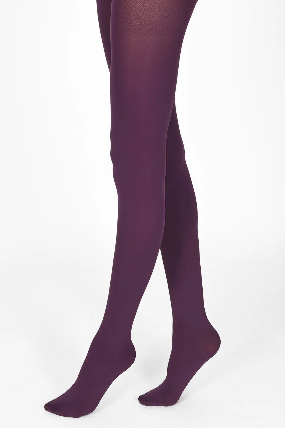 100 Denier Tights - Acai Purple