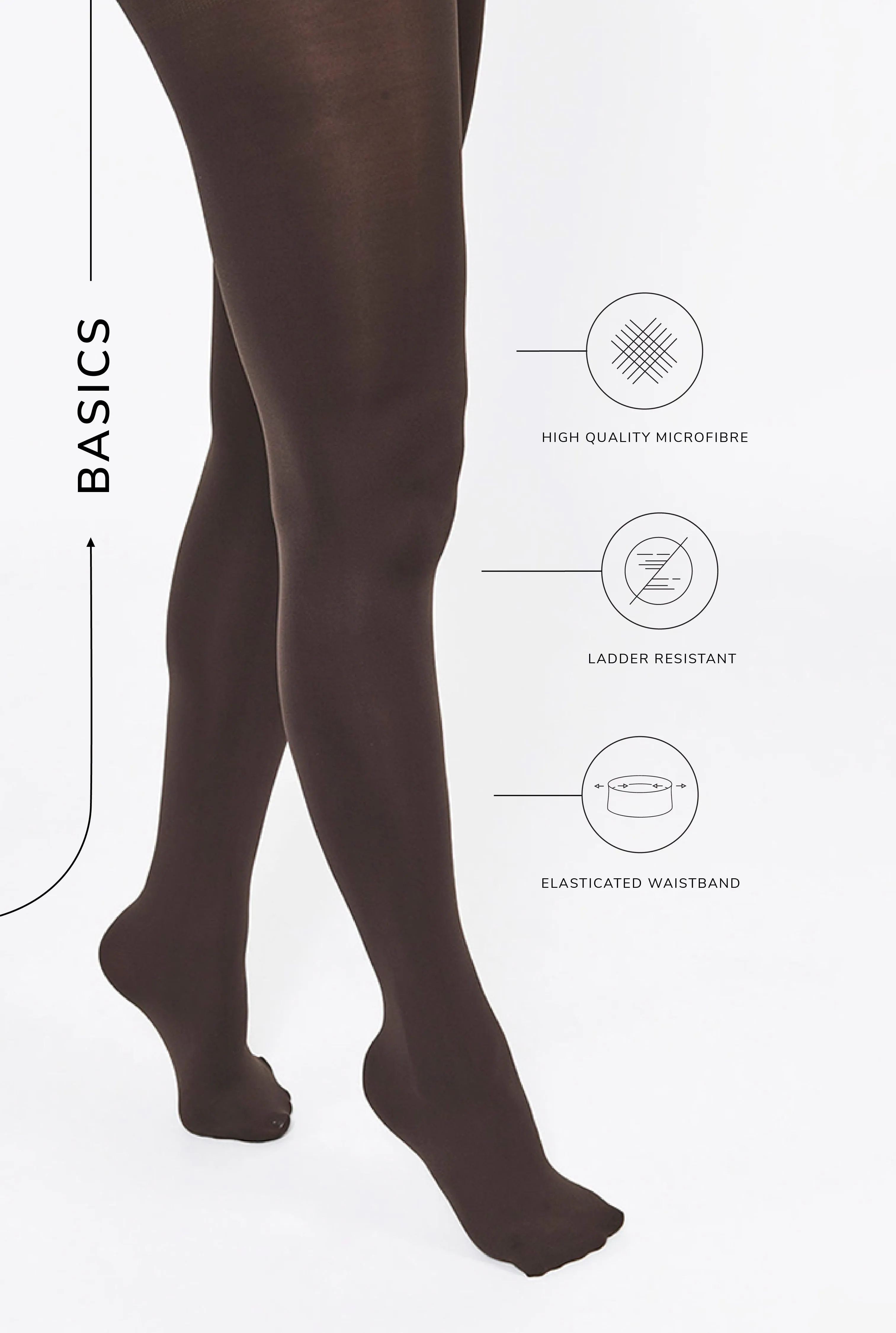 100 Denier Tights - Hazel