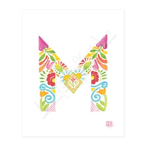 Alphabet Garden Letter M Small Print