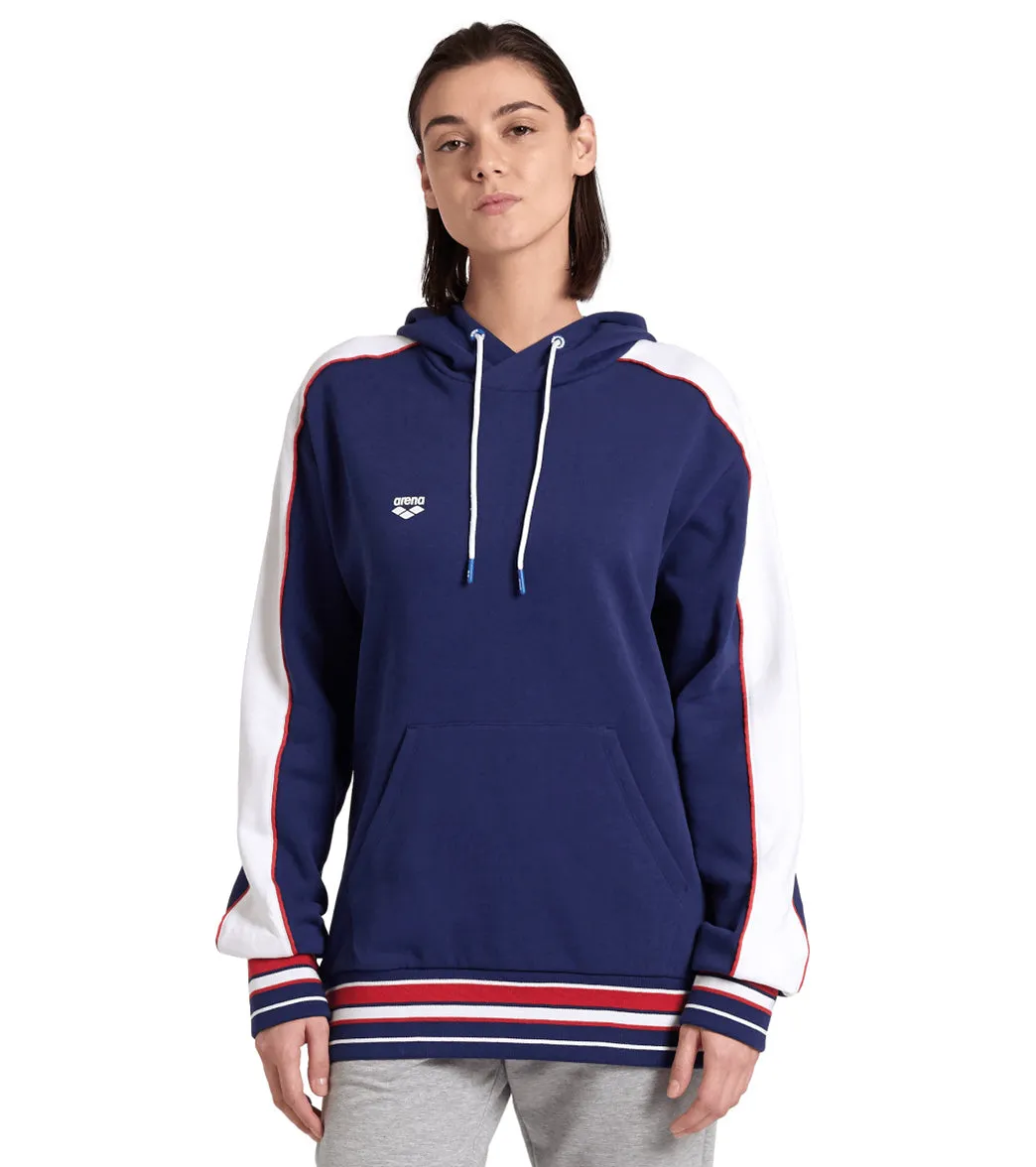 Arena Unisex Pullover Hoodie Navy /White