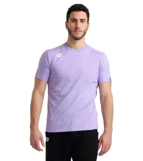 Arena Unisex Team Panel Short Sleeve T-Shirt Lavanda