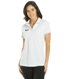 Arena Women's Team Line Short Sleeve Polo White