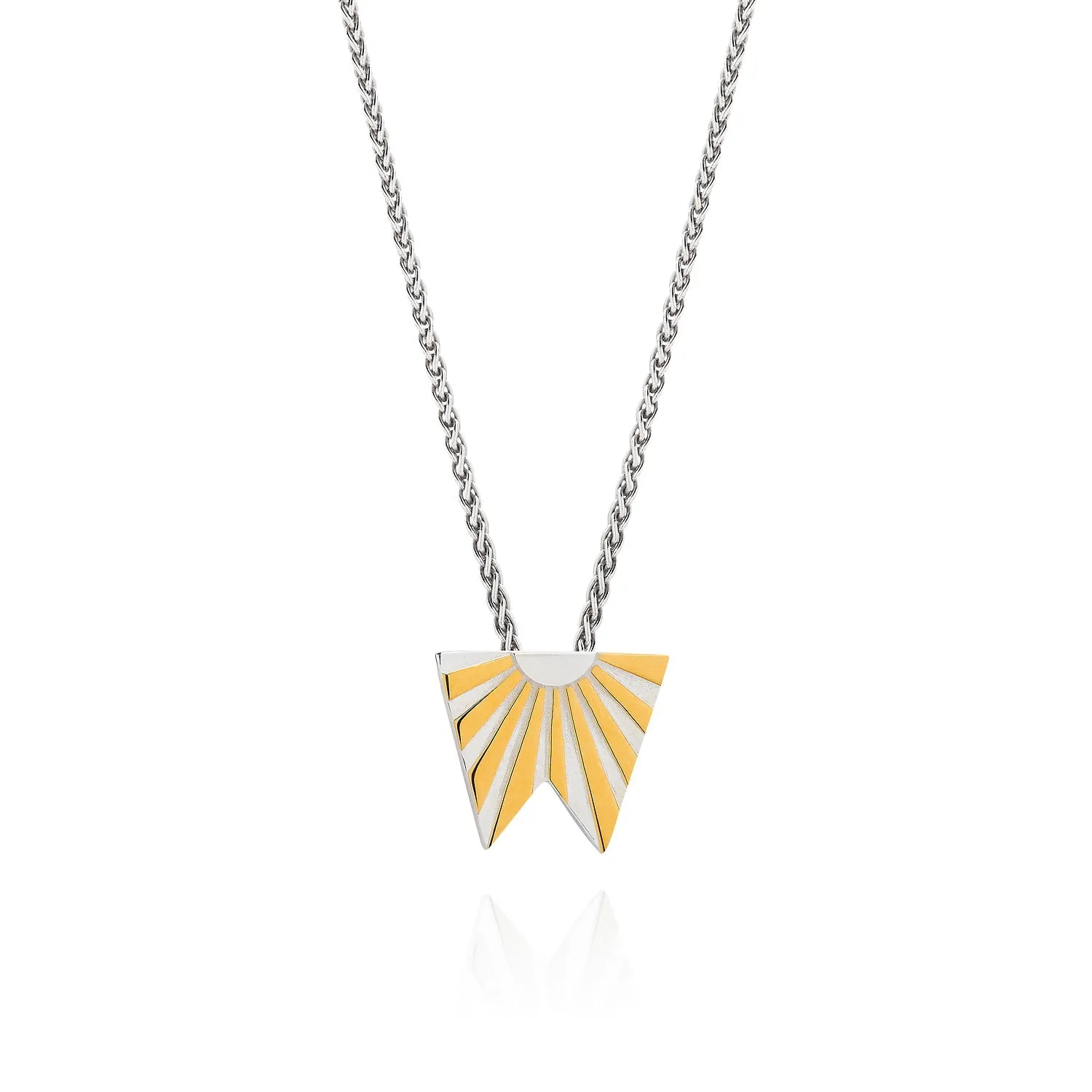 Art Deco Ray Initial Necklace by Yasmin Everley