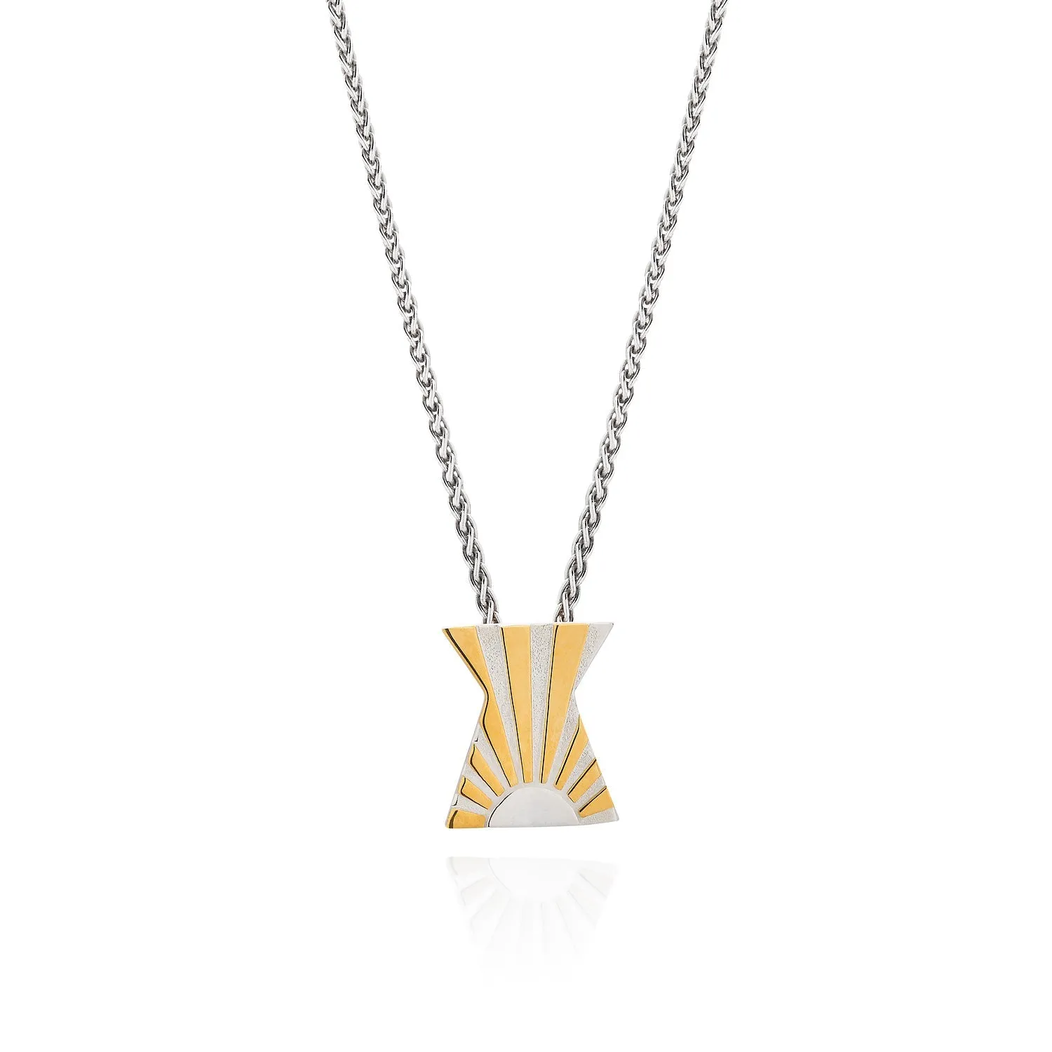 Art Deco Ray Initial Necklace by Yasmin Everley