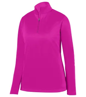 Augusta Sportswear Women's Wicking Fleece Quarter Zip Pullover Power Pink