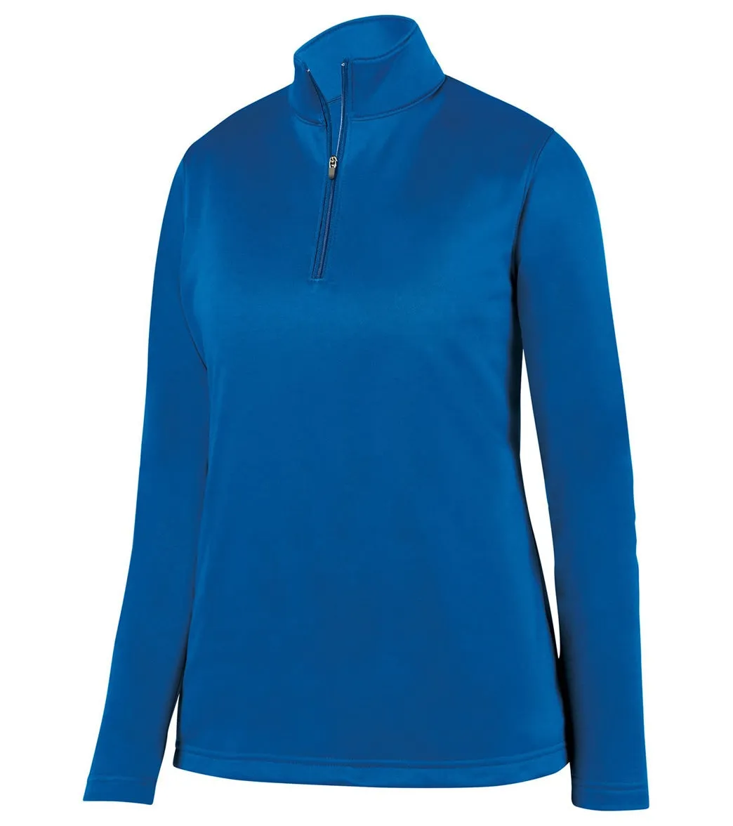 Augusta Sportswear Women's Wicking Fleece Quarter Zip Pullover Royal