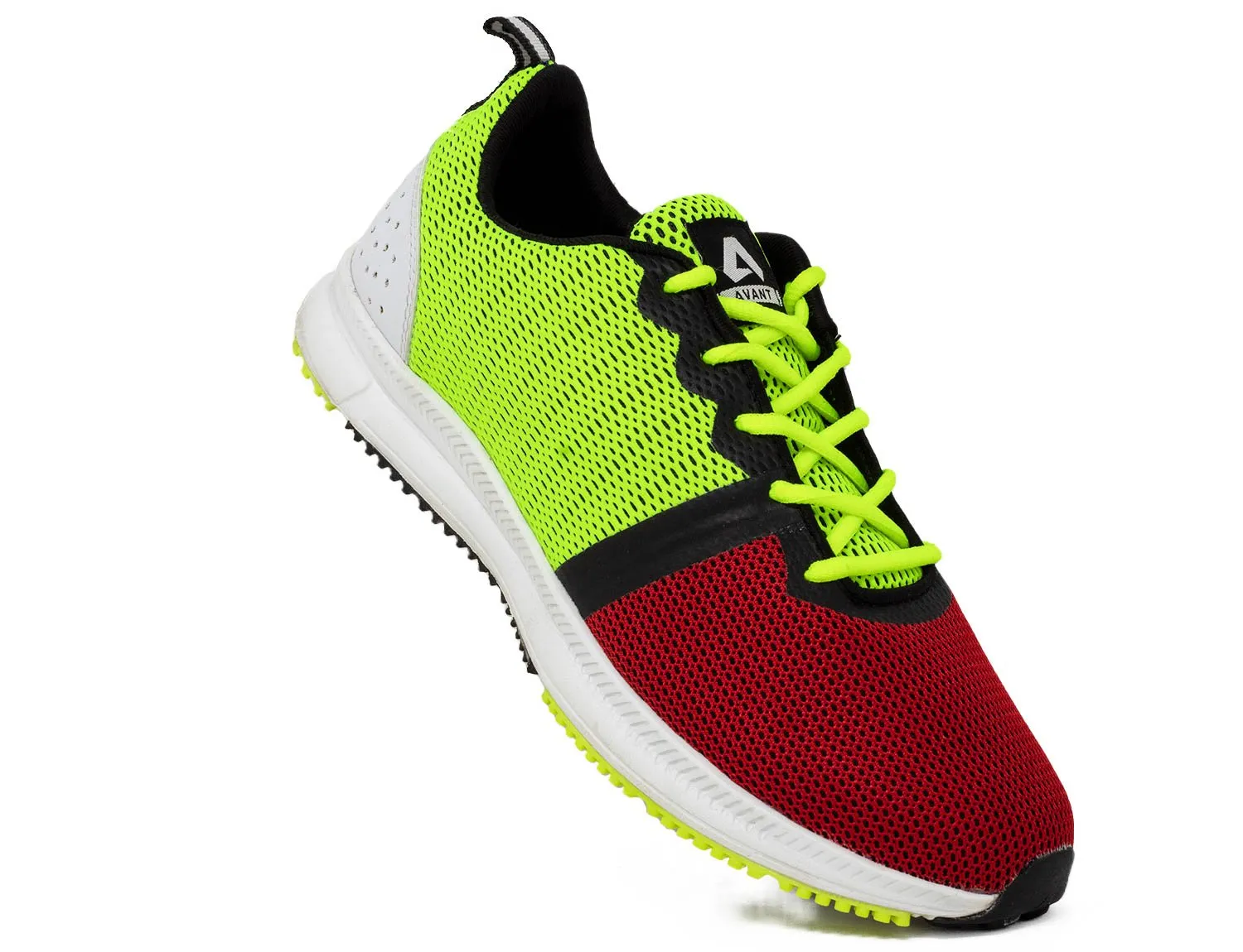 Avant Men's Velocity Running and Training Shoes -Red/Fluorescent Green