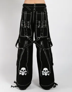 BACK UP SKULL PANT WHITE SKULL