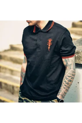 Bolt Skull Polo Shirt