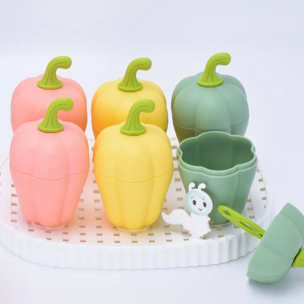 Capsicum Shape  6pc Ice Candy Mold.