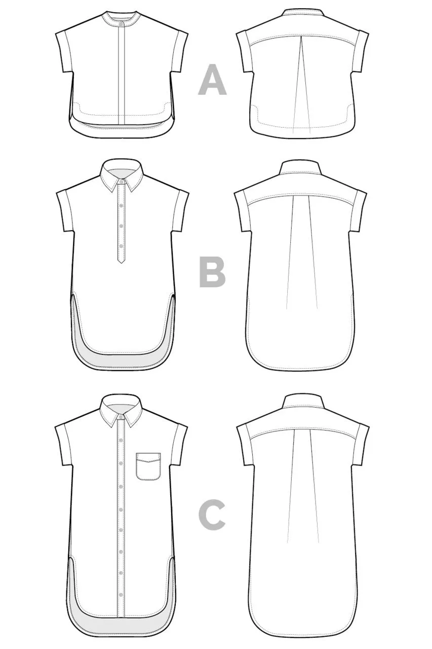 Closet Core - Kalle Shirt & Shirtdress Sewing Pattern