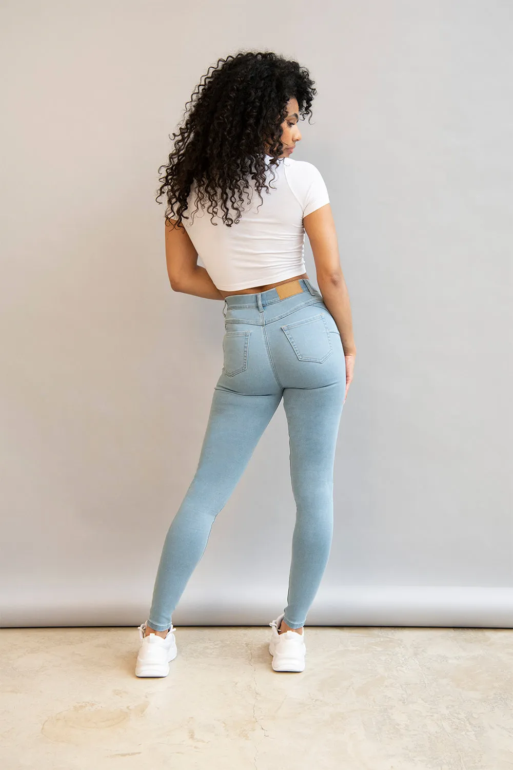 Curve Ultimate Ankle Grazer Jeggings - Light Blue