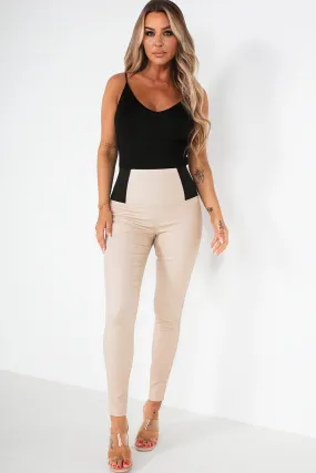 Freda Cream Wax Leggings