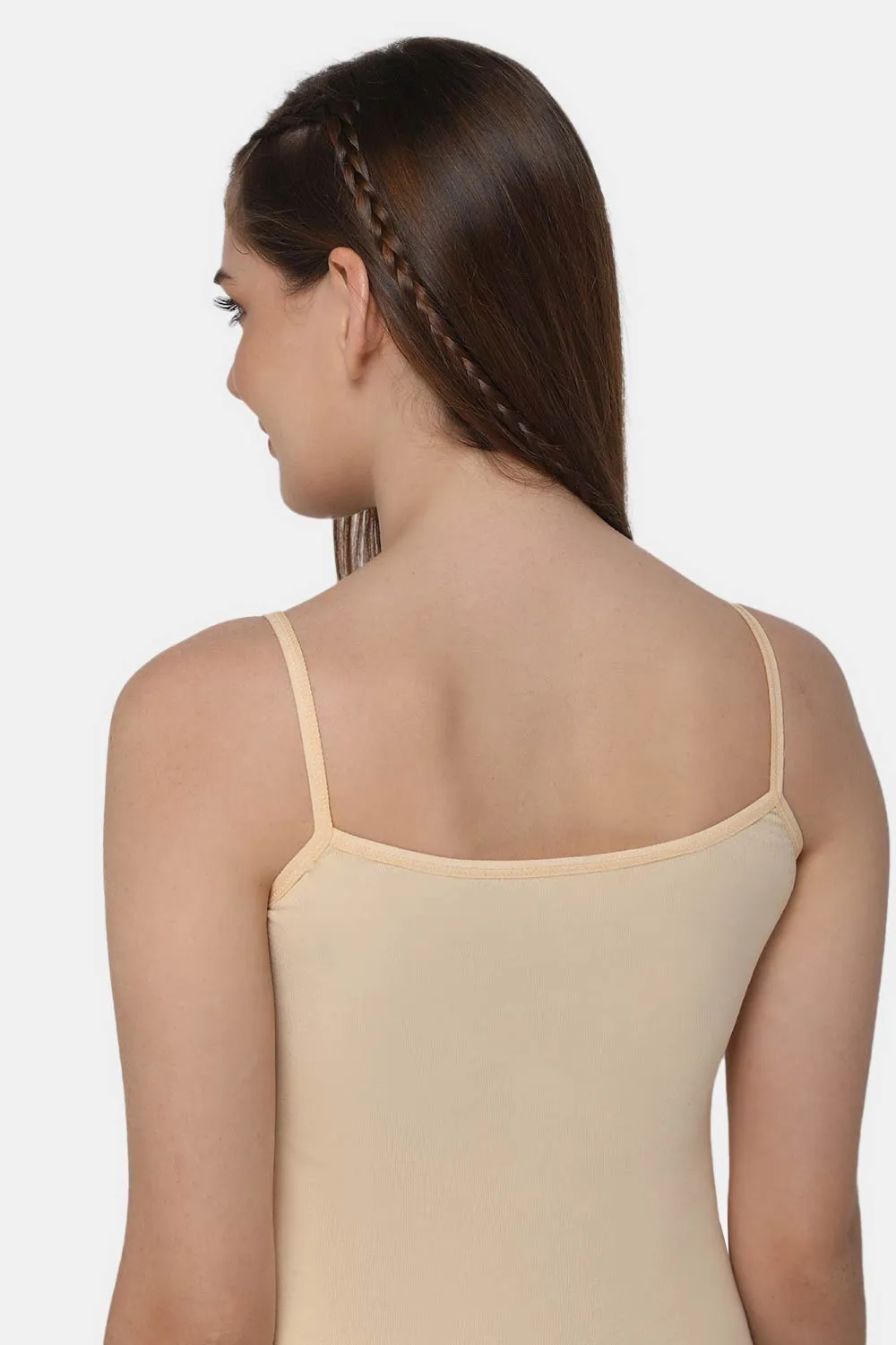 Full Coverage Non-Padded Non-Wired Cotton Intimacy Slip Camisole - IN02