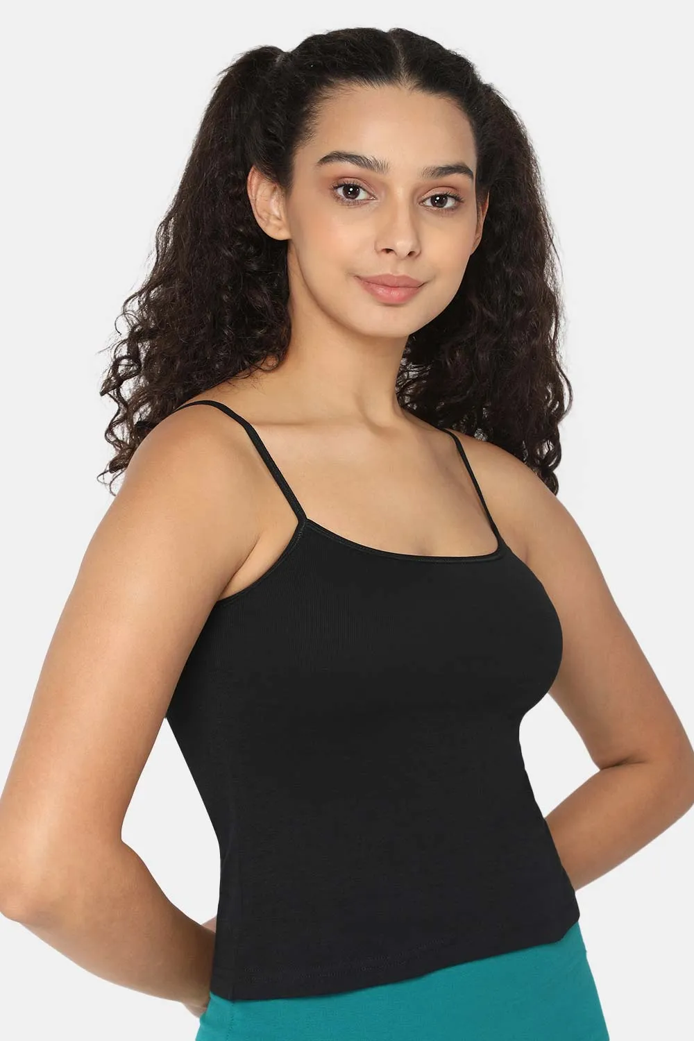 Full Coverage Non-Padded Non-Wired Cotton Intimacy Slip Camisole - IN02