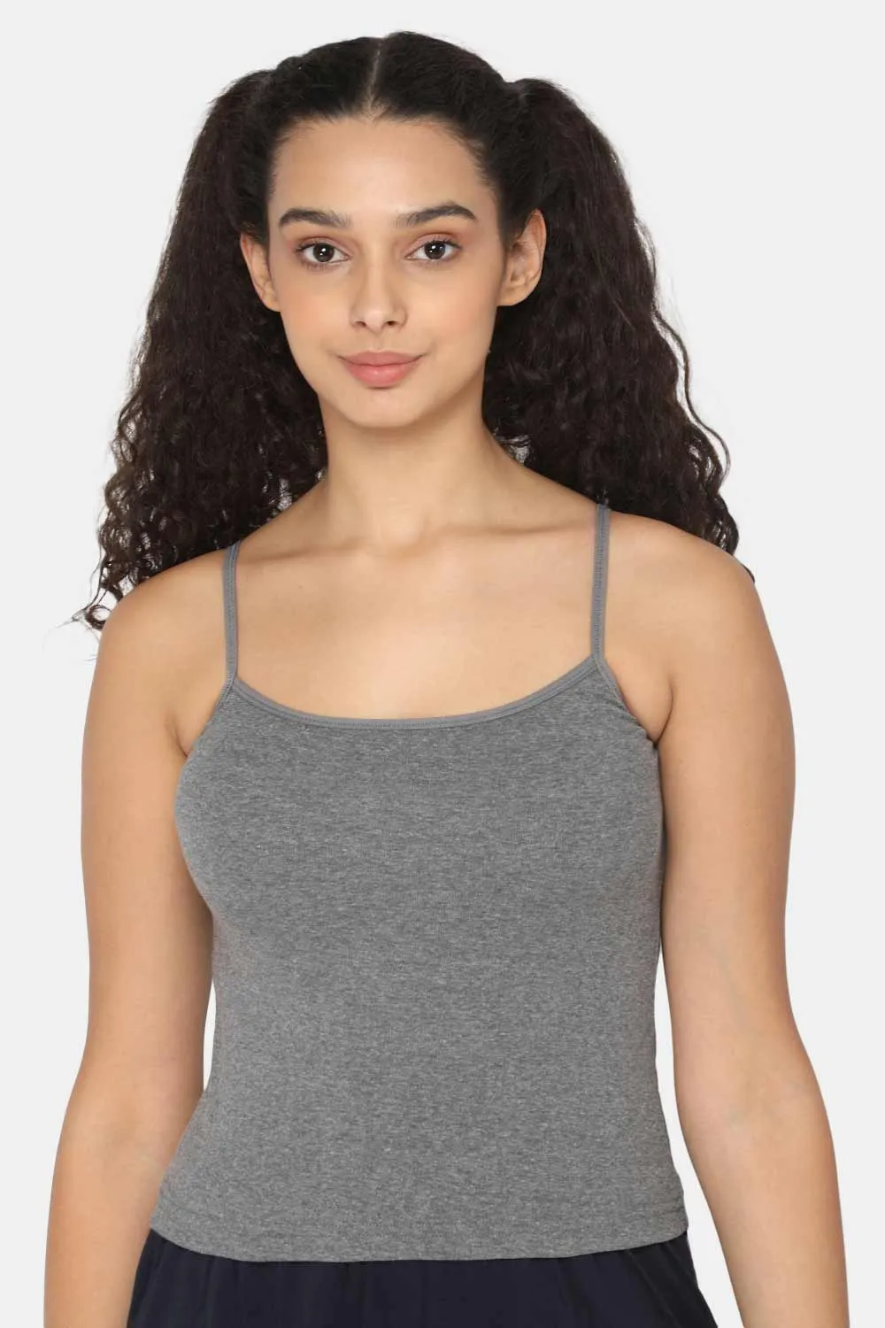 Full Coverage Non-Padded Non-Wired Cotton Intimacy Slip Camisole - IN02