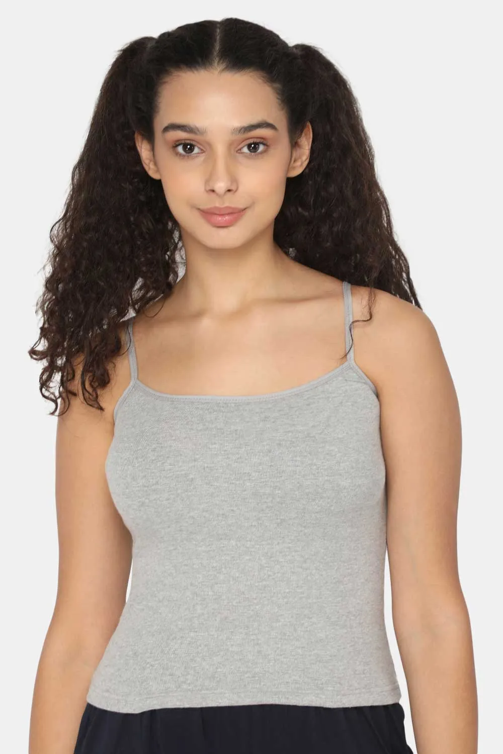 Full Coverage Non-Padded Non-Wired Cotton Intimacy Slip Camisole - IN02