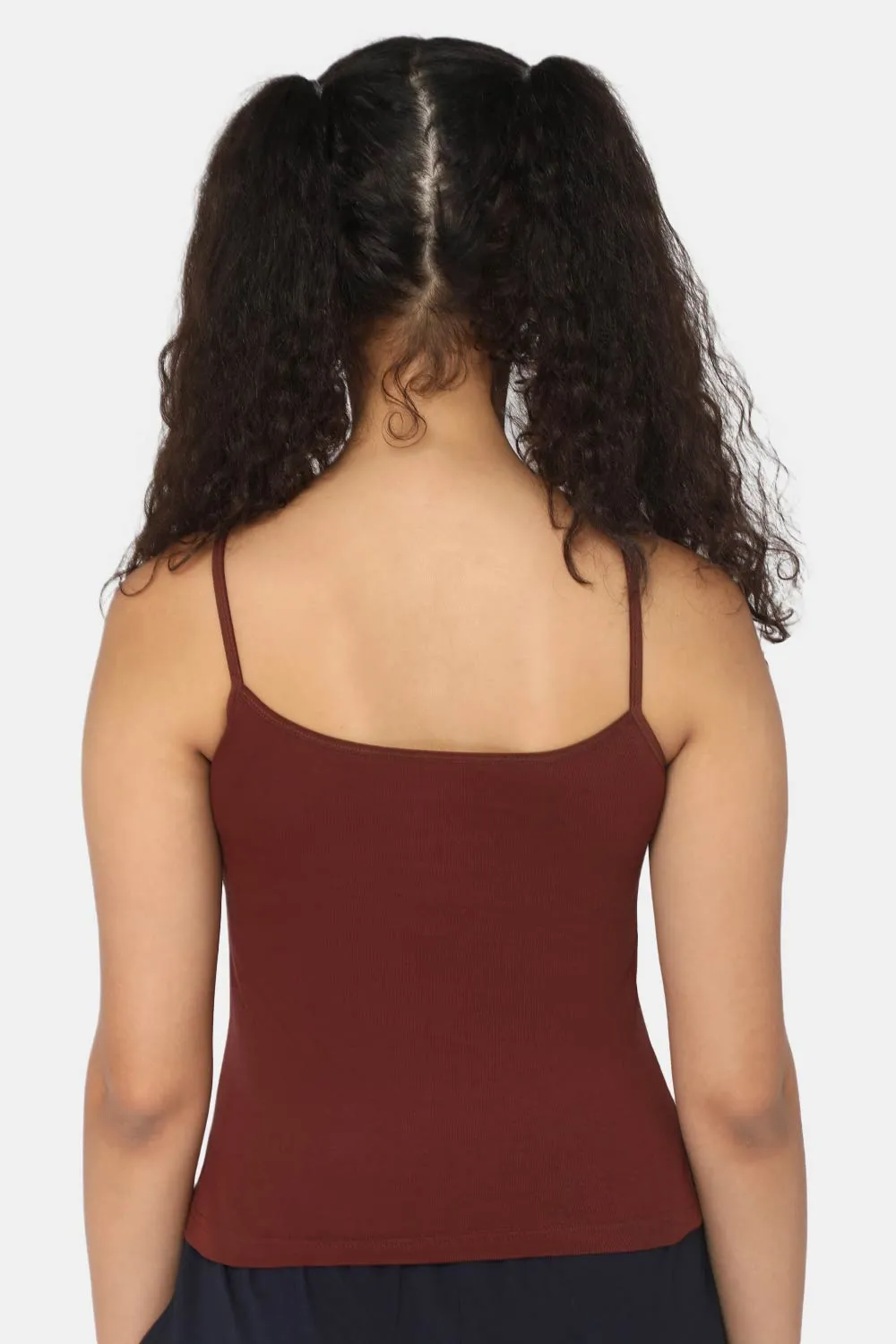 Full Coverage Non-Padded Non-Wired Cotton Intimacy Slip Camisole - IN02