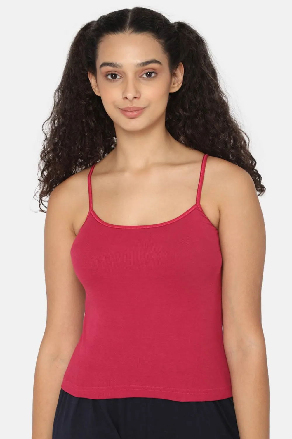 Full Coverage Non-Padded Non-Wired Cotton Intimacy Slip Camisole - IN02