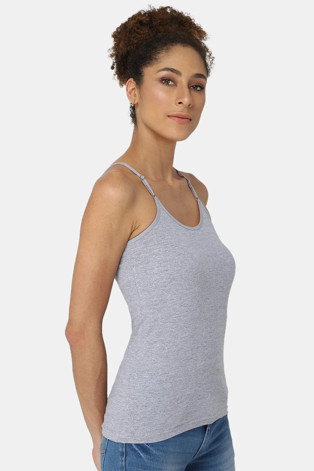 Full Coverage Non-Wired Non-Padded Cotton Intimacy Slip Camisole - IN08