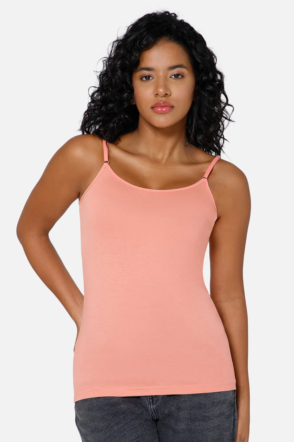 Full Coverage Non-Wired Non-Padded Cotton Intimacy Slip Camisole - IN08