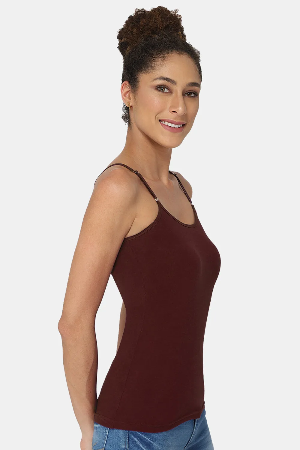 Full Coverage Non-Wired Non-Padded Cotton Intimacy Slip Camisole - IN08