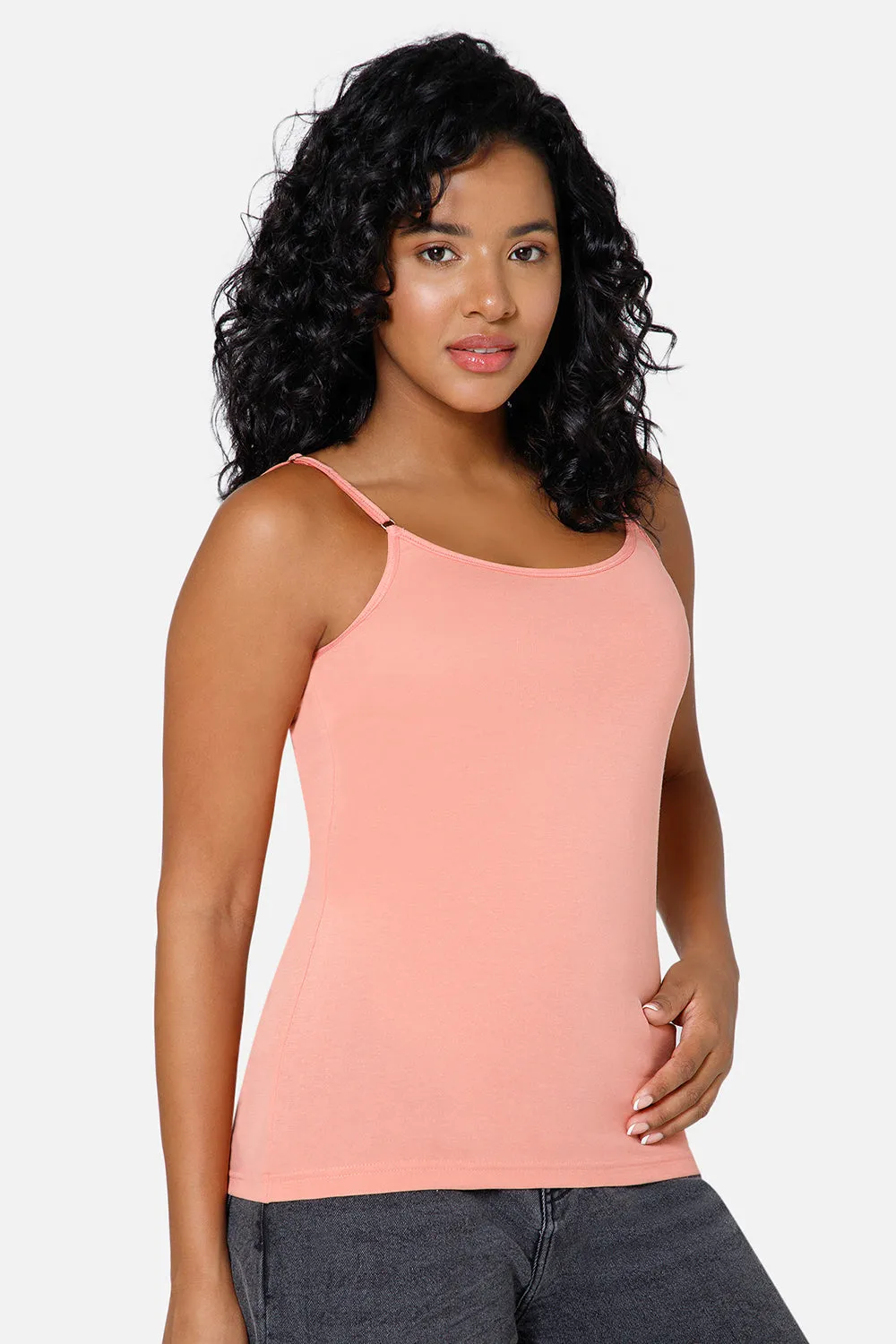 Full Coverage Non-Wired Non-Padded Cotton Intimacy Slip Camisole - IN08