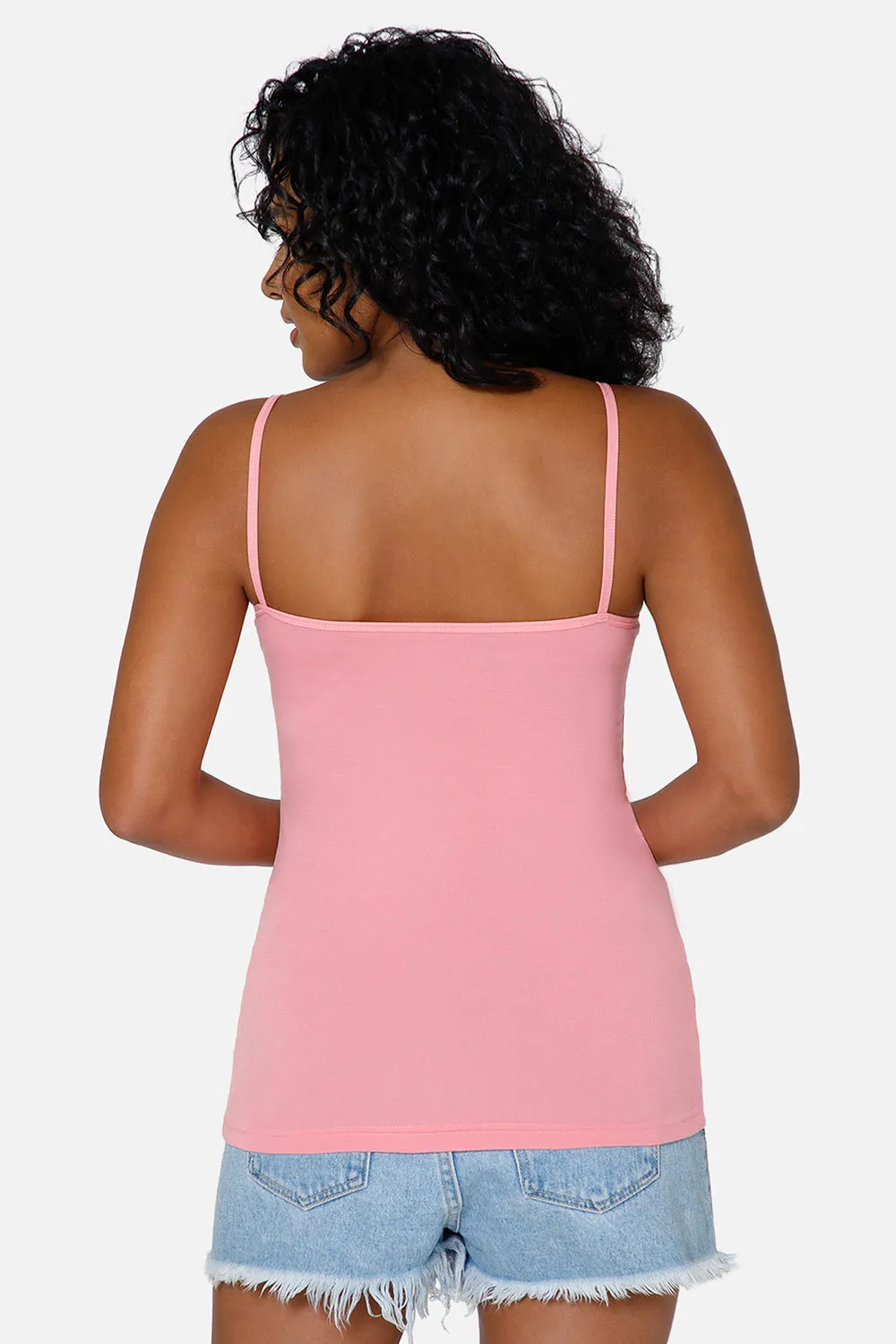 Full Coverage Non-Wired Non-Padded Cotton Intimacy Slip Camisole - IN08