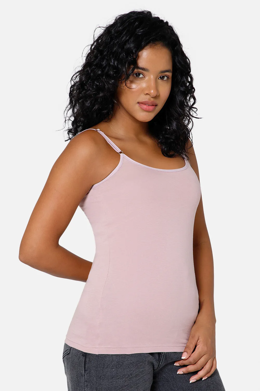 Full Coverage Non-Wired Non-Padded Cotton Intimacy Slip Camisole - IN08