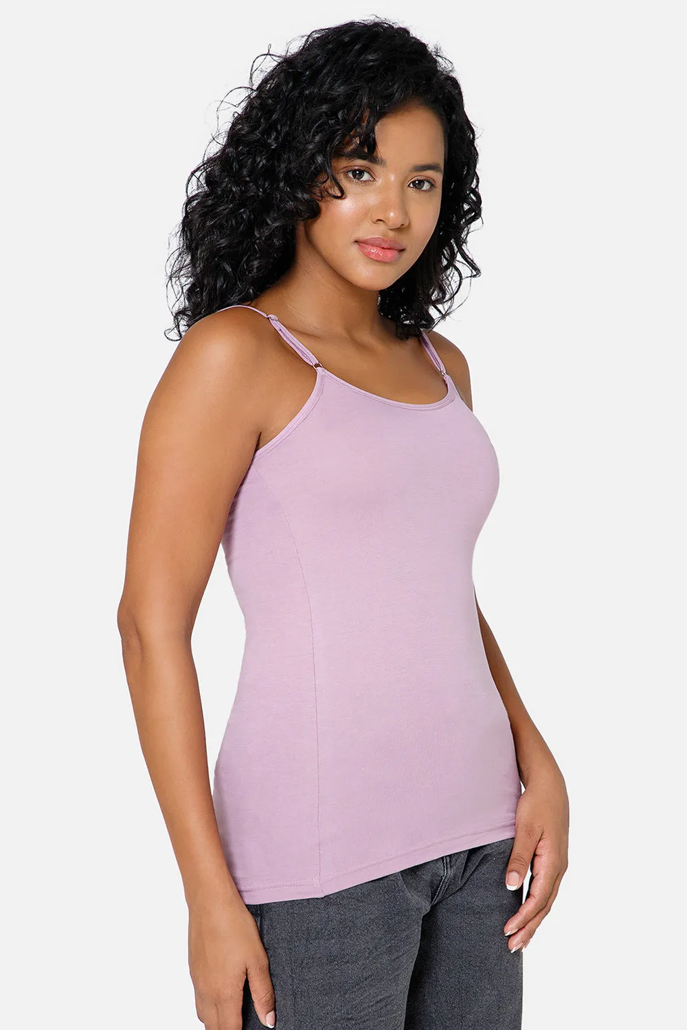 Full Coverage Non-Wired Non-Padded Cotton Intimacy Slip Camisole - IN08