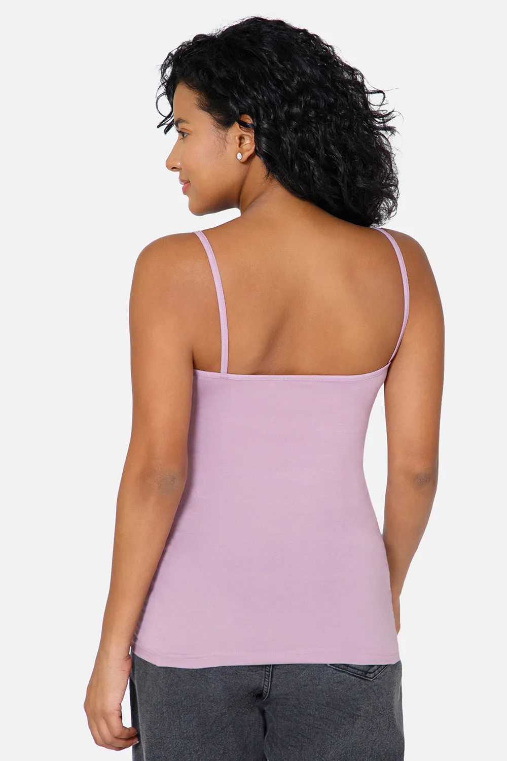 Full Coverage Non-Wired Non-Padded Cotton Intimacy Slip Camisole - IN08