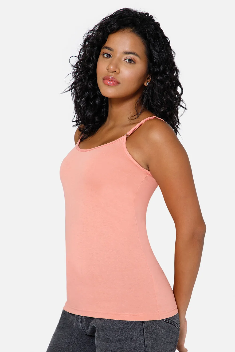 Full Coverage Non-Wired Non-Padded Cotton Intimacy Slip Camisole - IN08