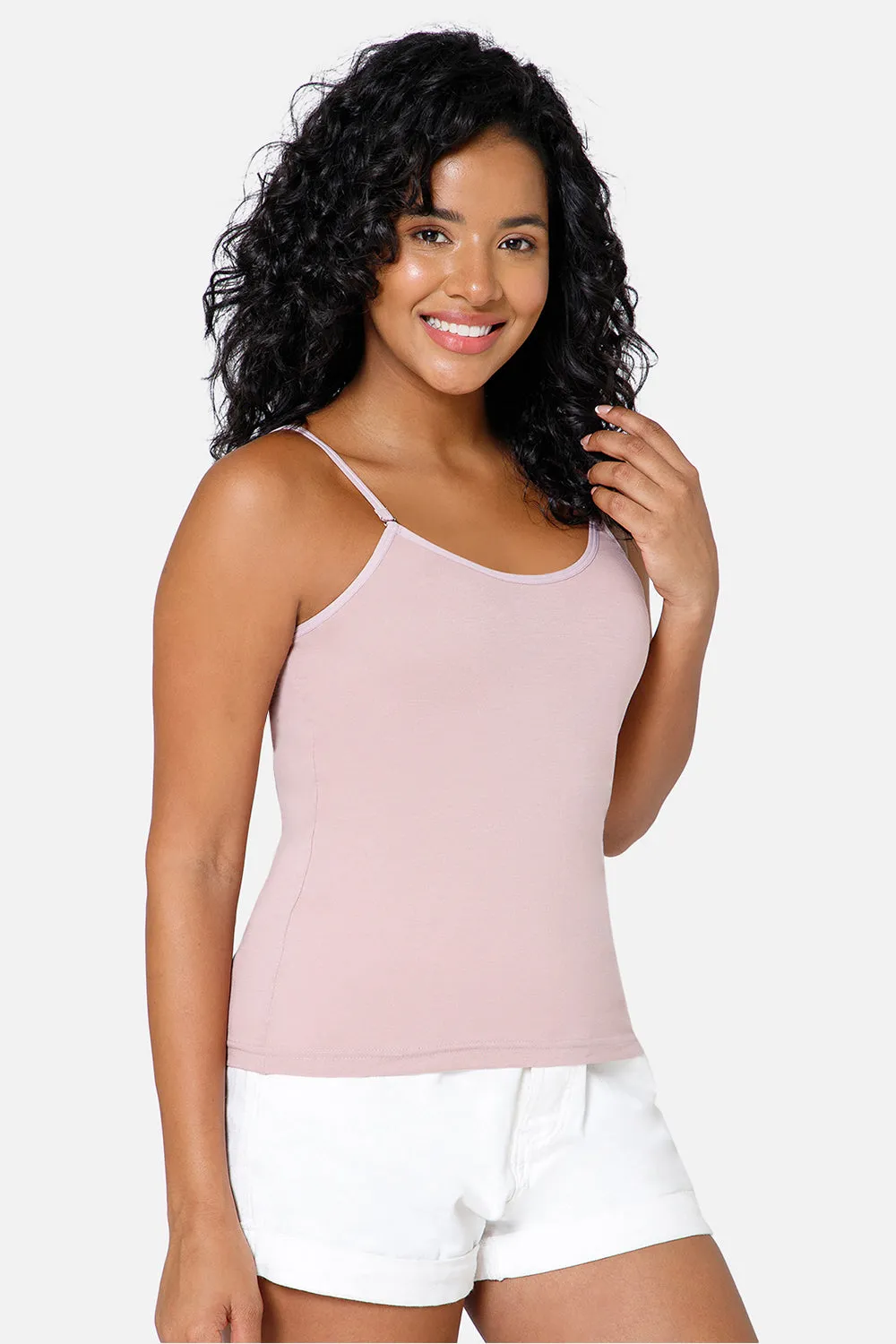 Full Coverage Non-Wired Non-Padded Cotton Intimacy Slip Camisole - IN08