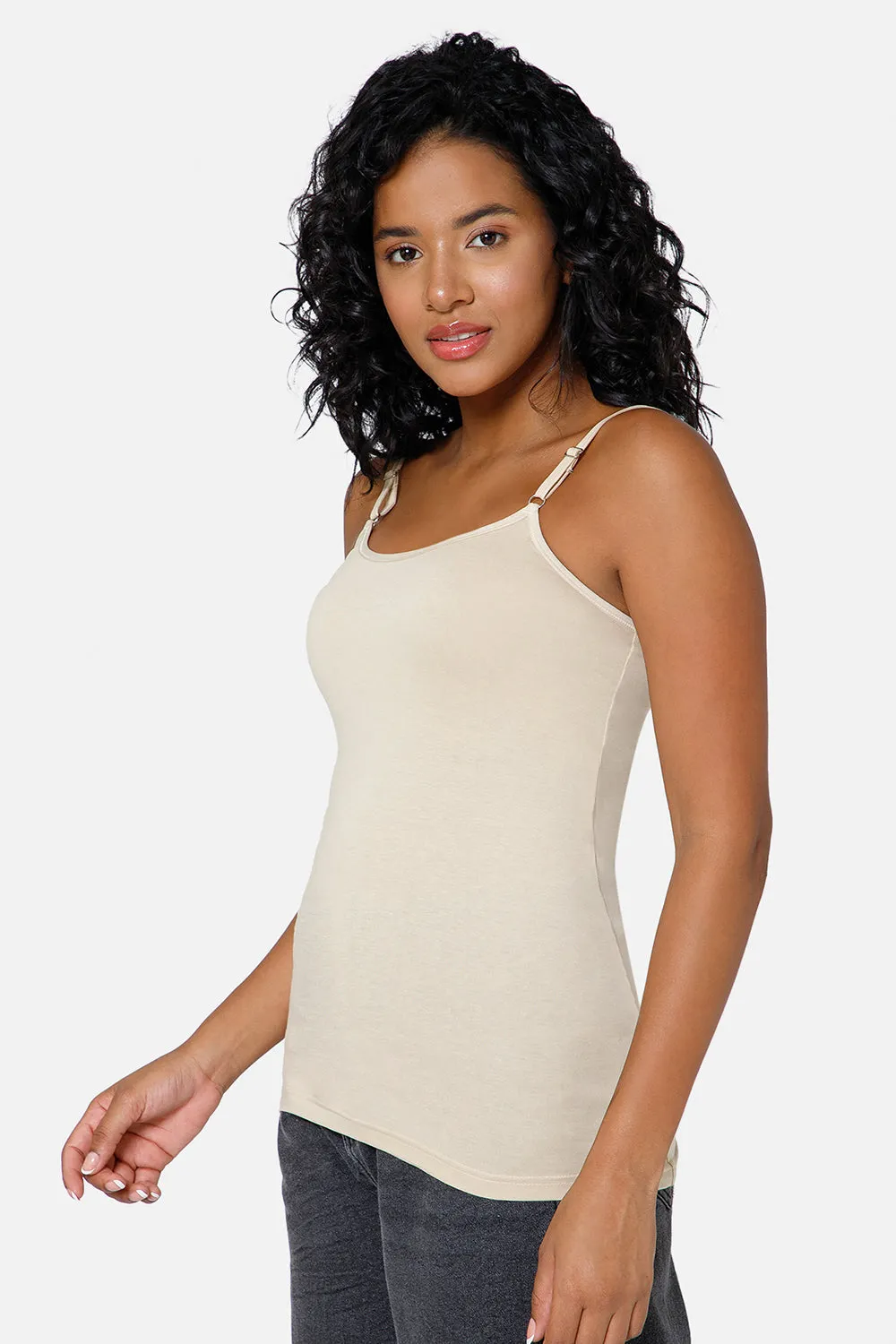 Full Coverage Non-Wired Non-Padded Cotton Intimacy Slip Camisole - IN08