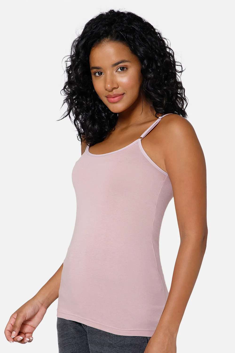 Full Coverage Non-Wired Non-Padded Cotton Intimacy Slip Camisole - IN08