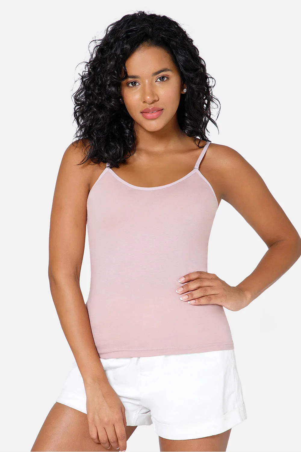 Full Coverage Non-Wired Non-Padded Cotton Intimacy Slip Camisole - IN08