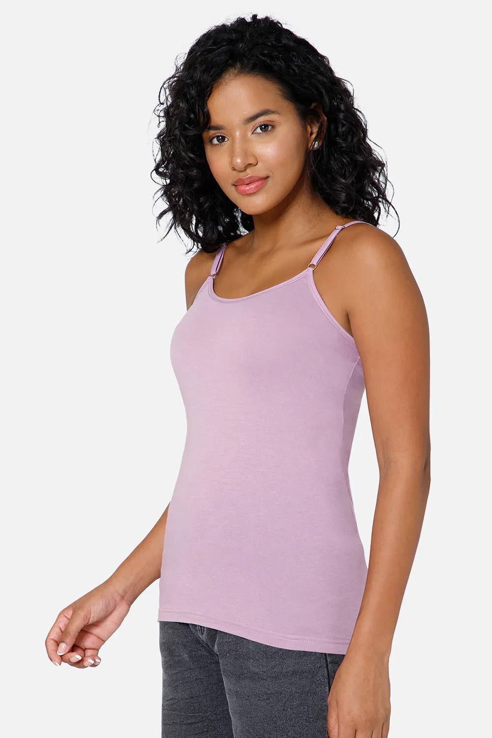 Full Coverage Non-Wired Non-Padded Cotton Intimacy Slip Camisole - IN08