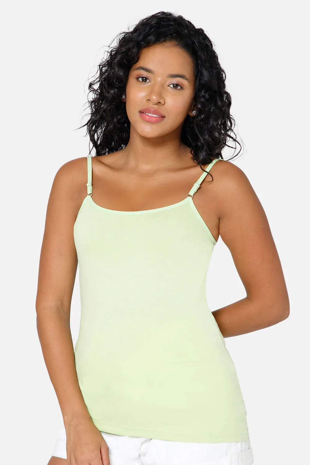 Full Coverage Non-Wired Non-Padded Cotton Intimacy Slip Camisole - IN08