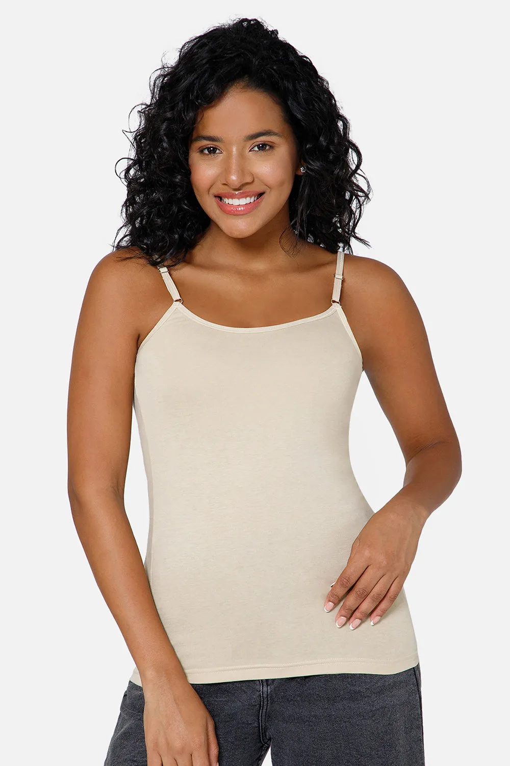 Full Coverage Non-Wired Non-Padded Cotton Intimacy Slip Camisole - IN08