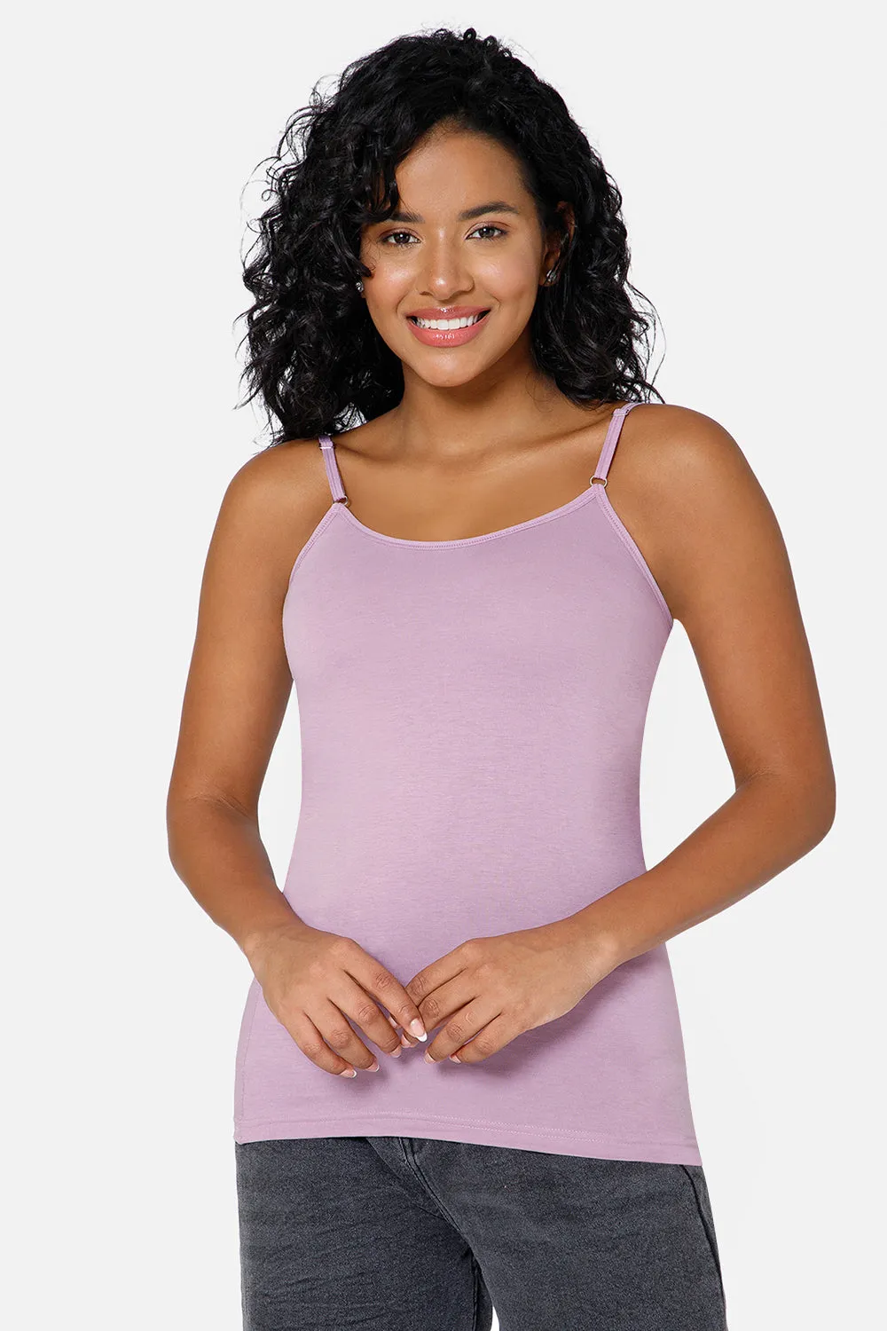 Full Coverage Non-Wired Non-Padded Cotton Intimacy Slip Camisole - IN08