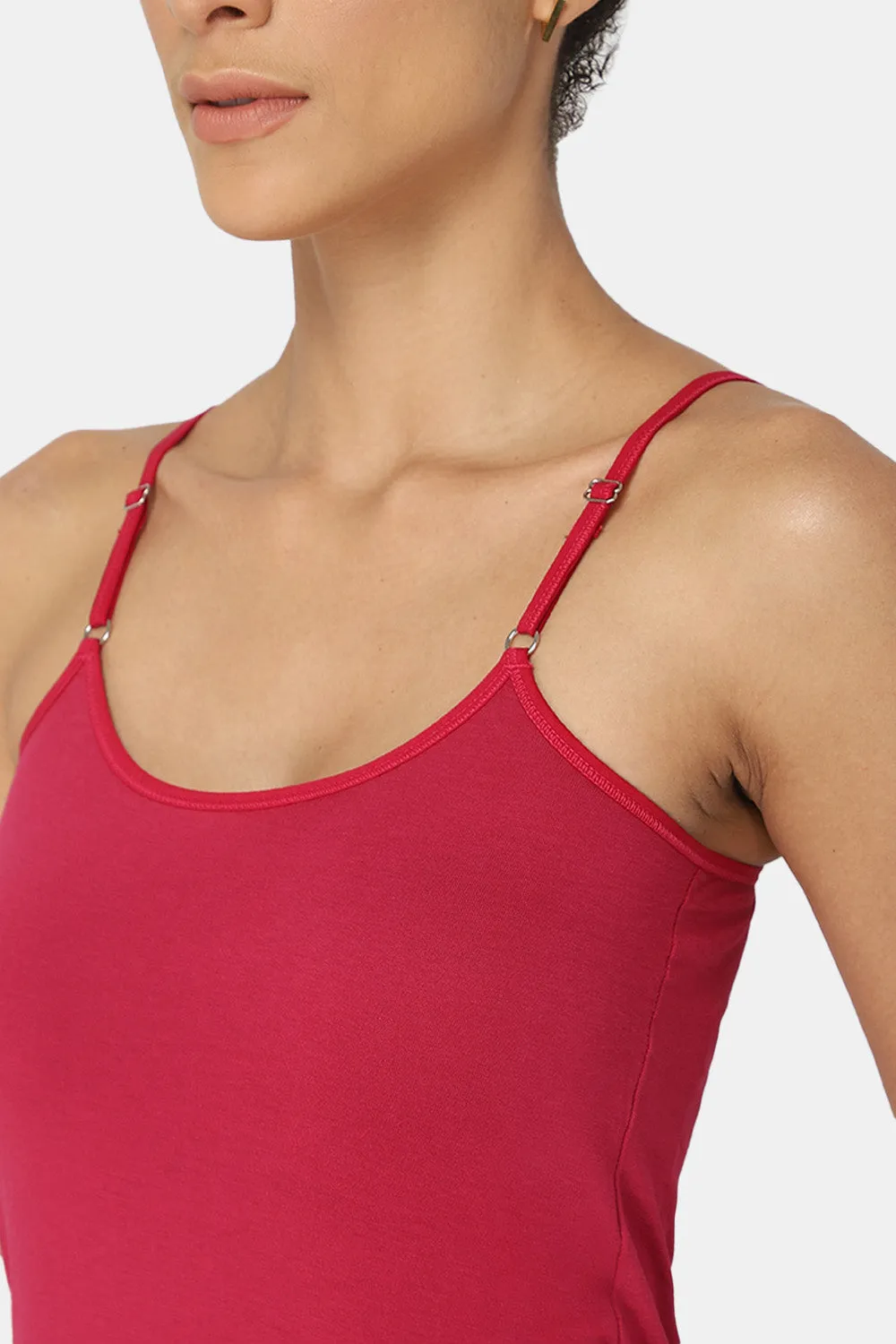 Full Coverage Non-Wired Non-Padded Cotton Intimacy Slip Camisole - IN08