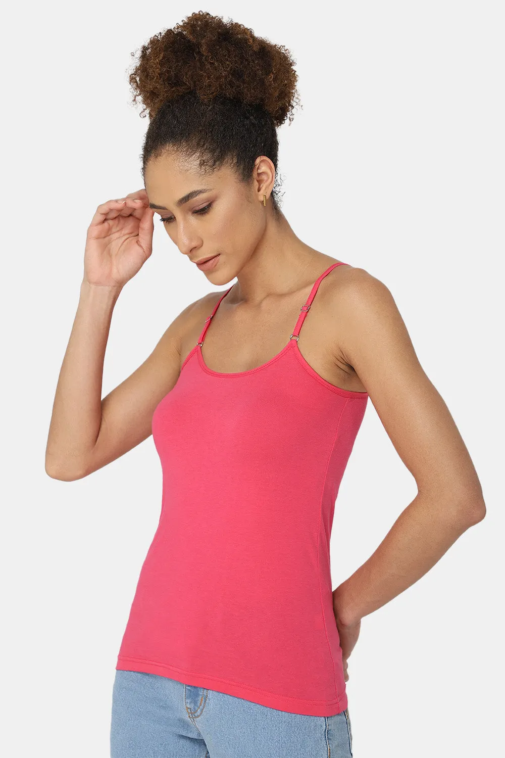 Full Coverage Non-Wired Non-Padded Cotton Intimacy Slip Camisole - IN08