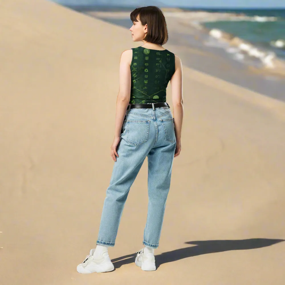 High-Quality Dark Green Crop Top | Ethical Clothing, Comfortable & Stylish Fit