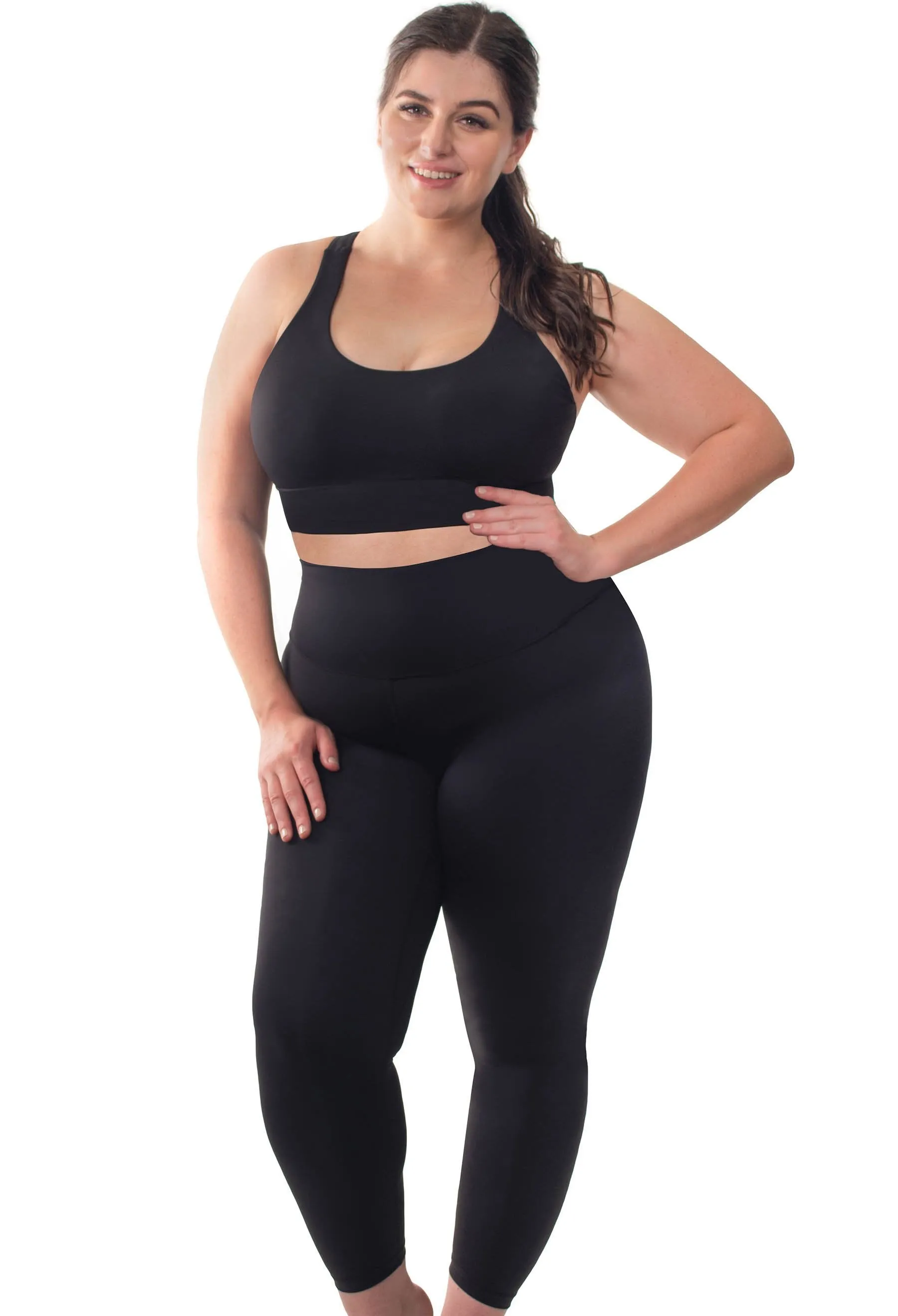 High Waisted Sleek Gym Leggings (Lint & Pet Hair Resistant)