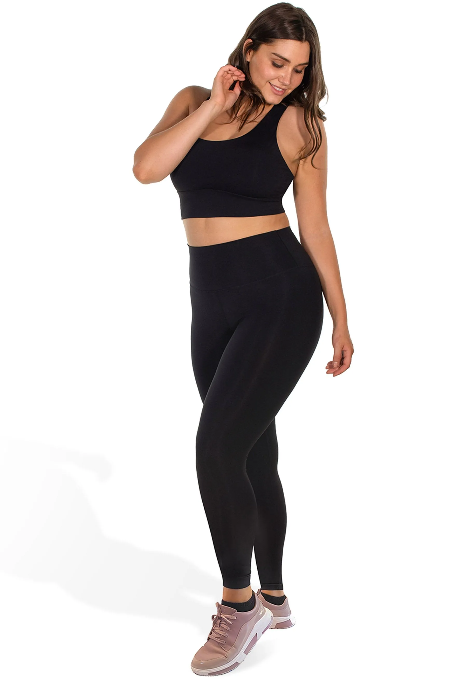 High Waisted Sleek Gym Leggings (Lint & Pet Hair Resistant)