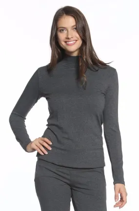 Long Sleeve Mock Neck Tee