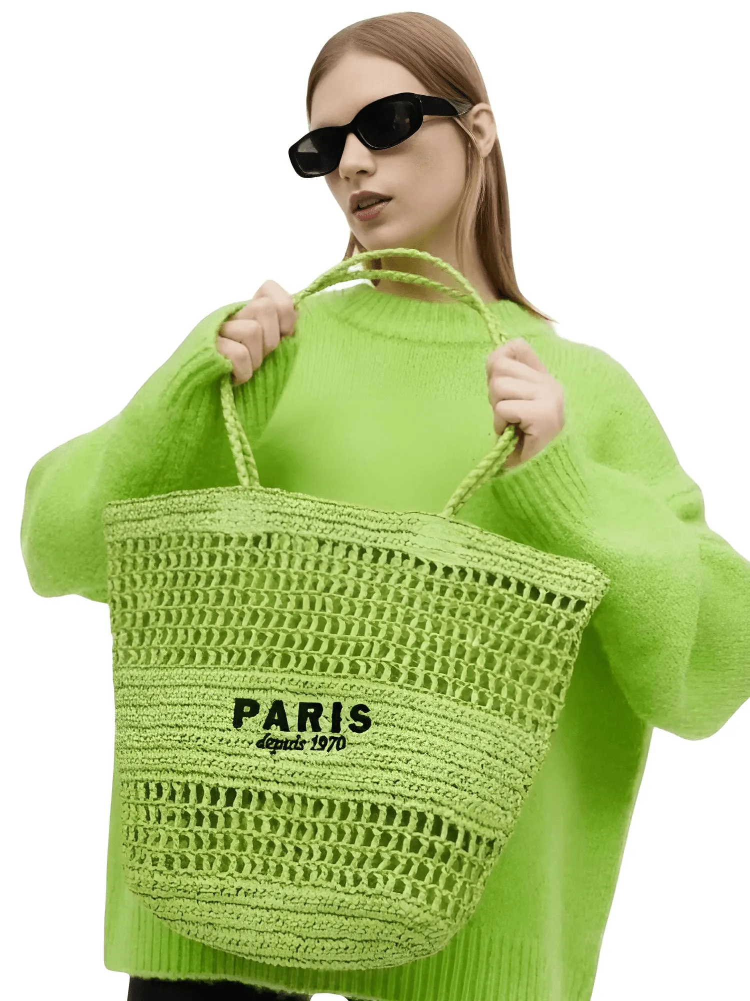 Raffia Straw Paris Bags