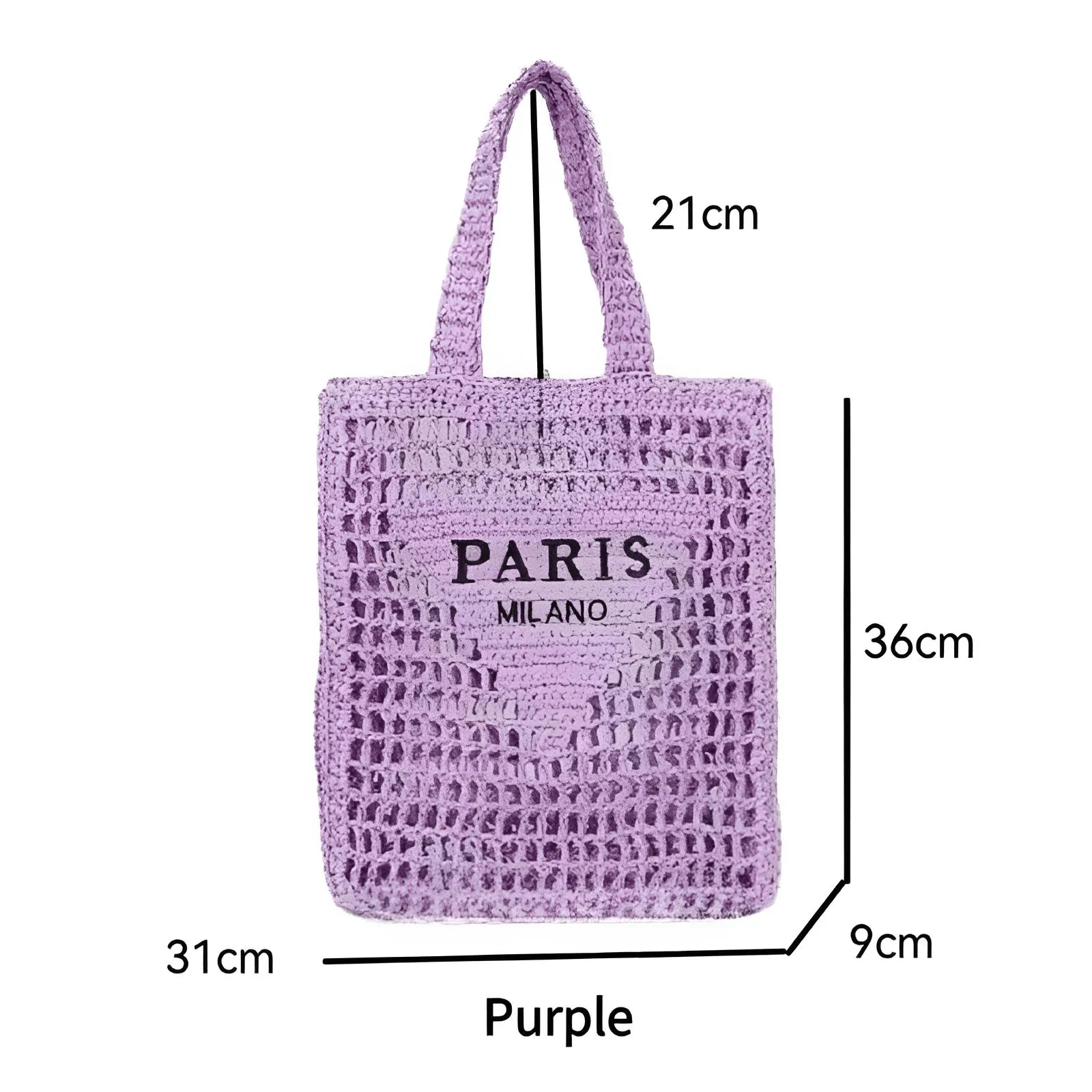 Raffia Straw Paris Bags