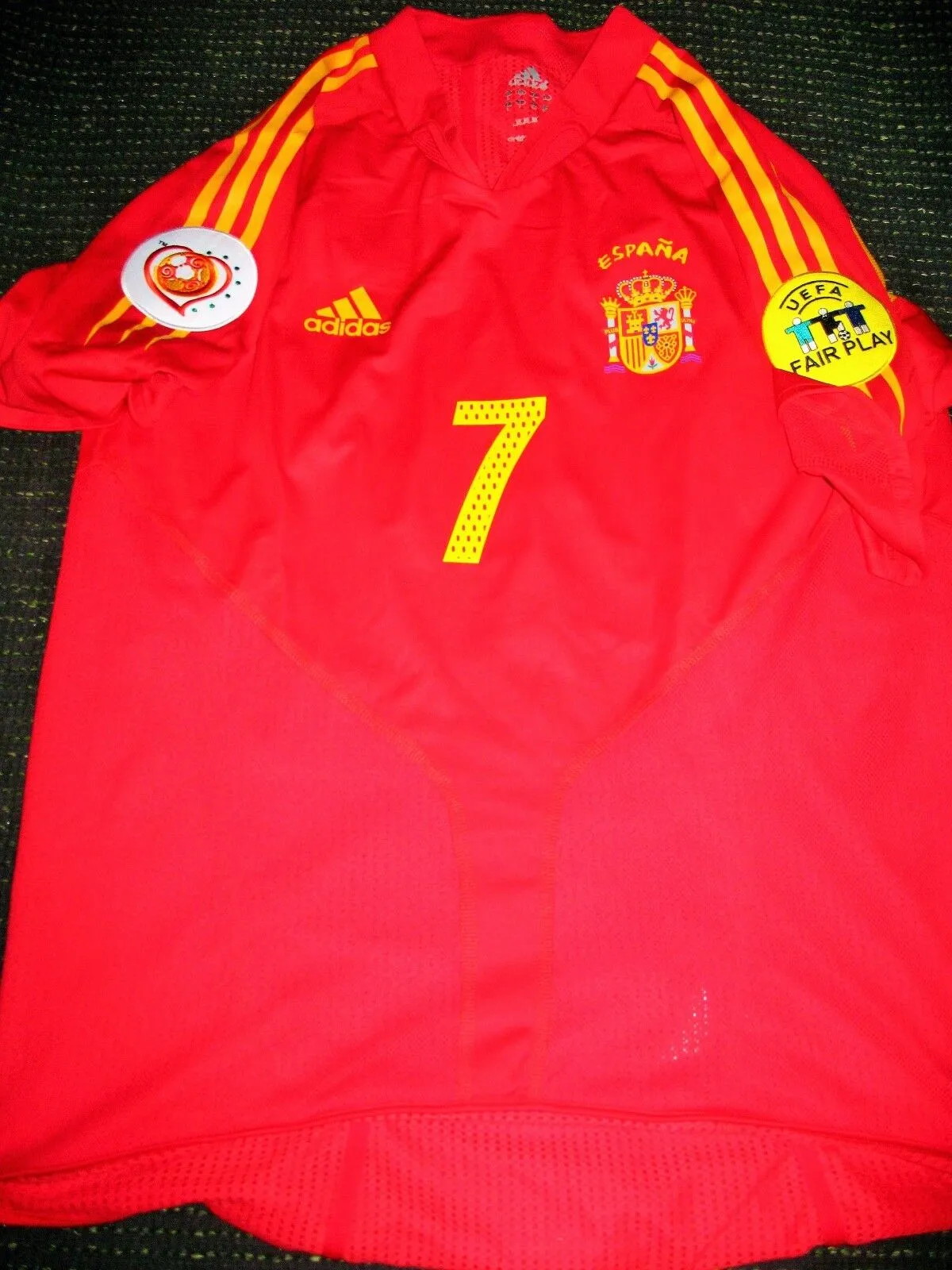 Raul Spain PLAYER ISSUE 2004 EURO Jersey Camiseta Espana Shirt Trikot L