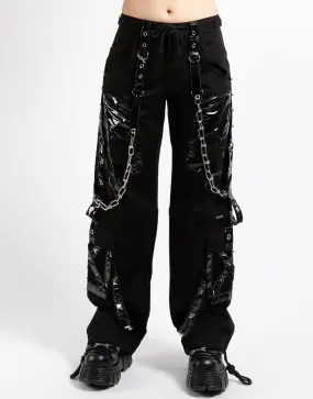 SCARE DARK STREET PANT BLACK PVC SKULL